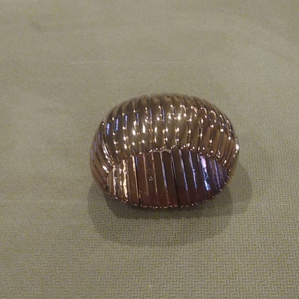 Stretch cuff bracelet copper colored